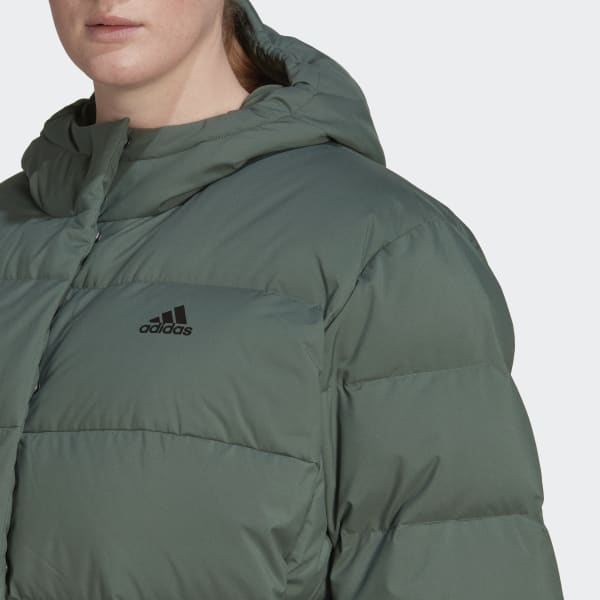 Groen Helionic Donsjack met Capuchon (Grote Maat) L4891