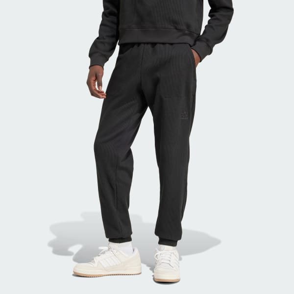 Negro Pantalones Trifolio Essentials Waffle