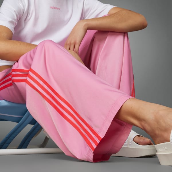 adidas Island Club Wide Leg Pants - Pink | Women's Lifestyle | adidas US