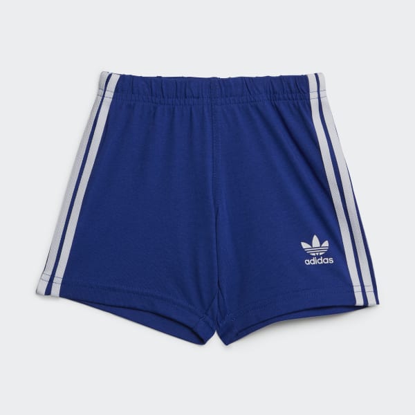Blue Trefoil Shorts Tee Set