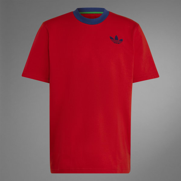 Red addidas hot sale shirt