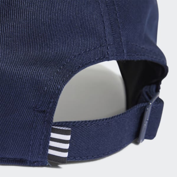 Blau Baseball 3-Streifen Twill Kappe
