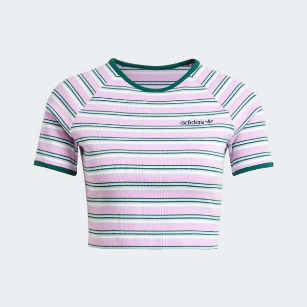 マルチ '80s リブストライプ ベビー 半袖Tシャツ