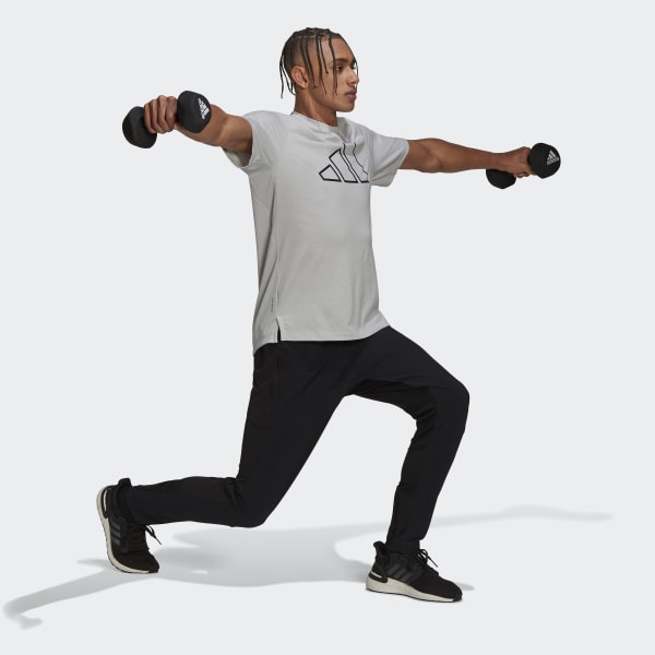 Cinza Camiseta Treino Train Icons 3-Bar DVX14