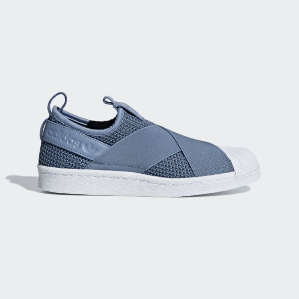 slip on adidas blue