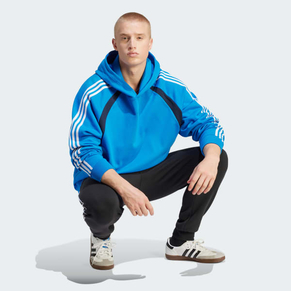 adidas ADILENIUM OVERSIZED HOODIE Blauw adidas Offici le Shop