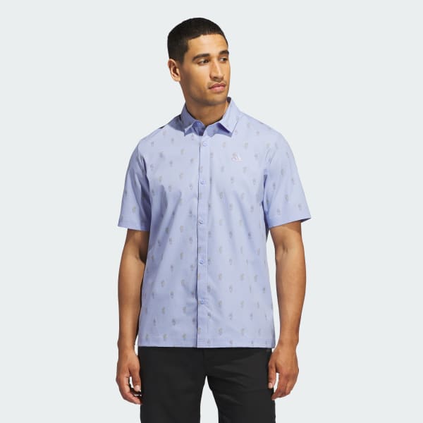 adidas Go to Resort Button Down Polo Shirt Blue adidas Vietnam