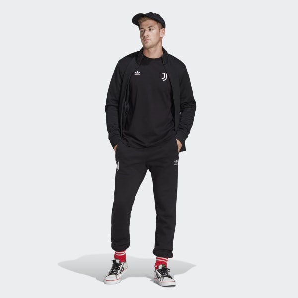 สีดำ เสื้อยืด Juventus Essentials Trefoil