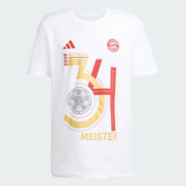 Hvid FCB Championship Winner T-shirt til mænd