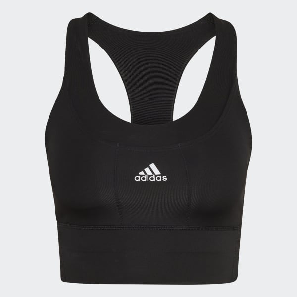 adidas Running Medium-Support Pocket Bra - Black