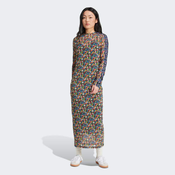 Mehrfarbig Liberty London Mesh Maxikleid