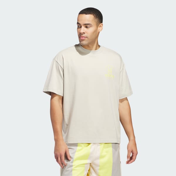 Beige adidas Sport Design Studio Jabbar Graphic Tee