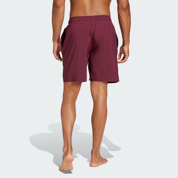 Borgonha Shorts Swim Comprimento Clássico Solid CLX