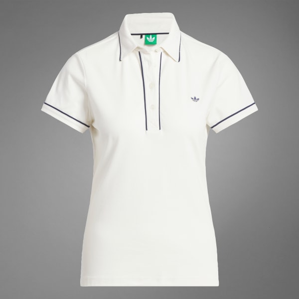 adidas Originals Twistknit Trefoil Polo Shirt - White