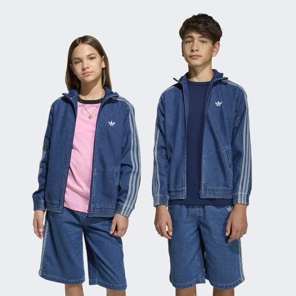 アディダス ファイヤーバード トラックトップ デニム - マルチ