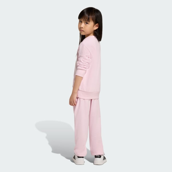 Rosa Conjunto de pantalón con puño Essentials Niños