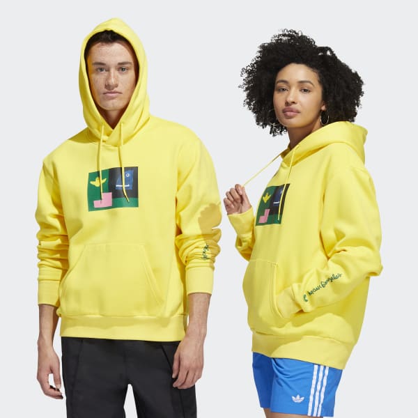 Yellow Shmoofoil Painted Hoodie (Gender Neutral) I7016