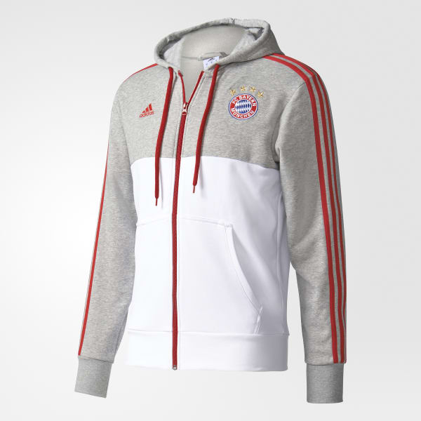 Adidas Buzo De Futbol Con Capucha Fc Bayern Munich Gris Adidas Argentina