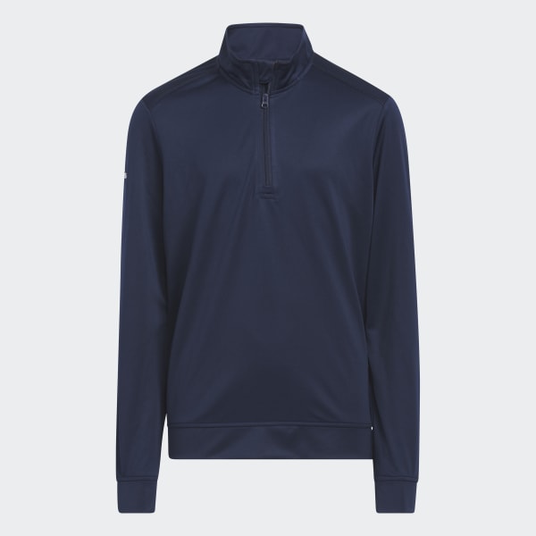 Blue Heather Quarter Zip Sweatshirt