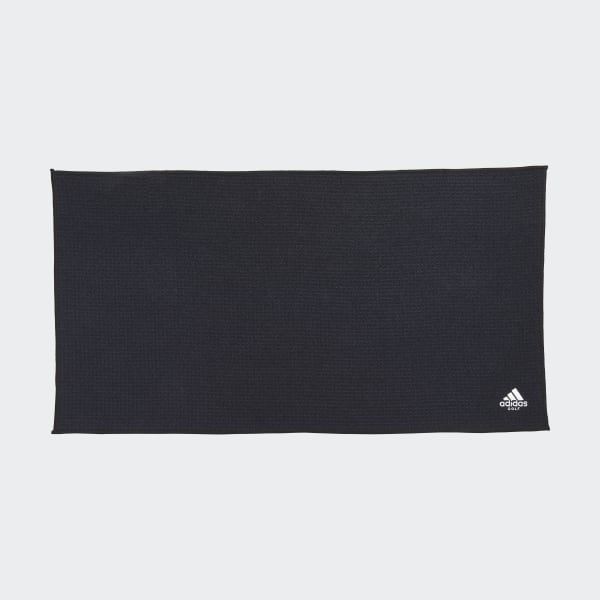 Black Microfiber Players Towel UV456