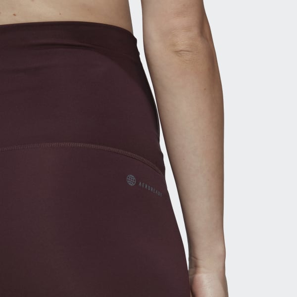Vermelho Leggings 7/8 em Rede para Treino Essentials (Pré-mamã) HL135