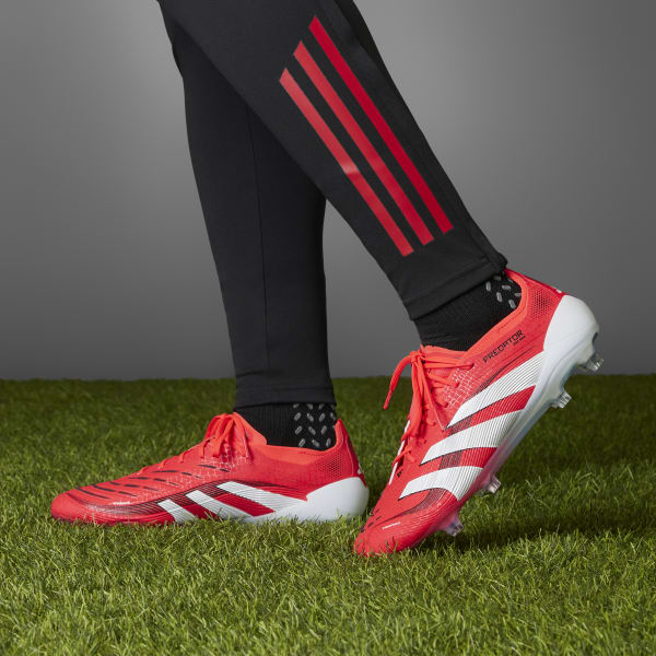 adidas Predator Elite Firm Ground Cleats - Red | Free Shipping