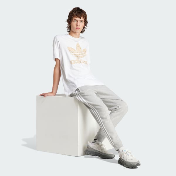 Blanco Playera Estampada Classic Monogram 