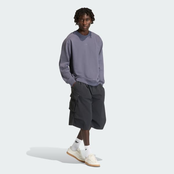 Grigio Felpa Premium Essentials Crew