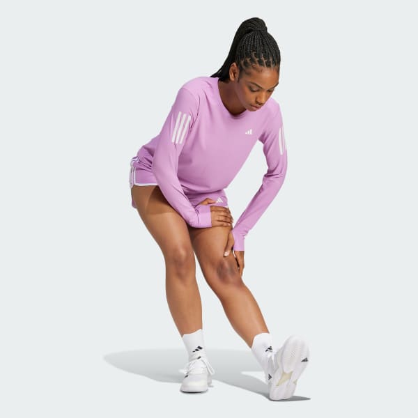 Purple Own The Run Long Sleeve Tee