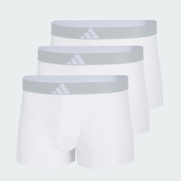 White ACTIVE FLEX COTTON BODY TRUNK 3 PACK UNDERWEAR