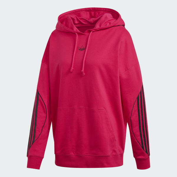 Adidas neon pink clearance hoodie