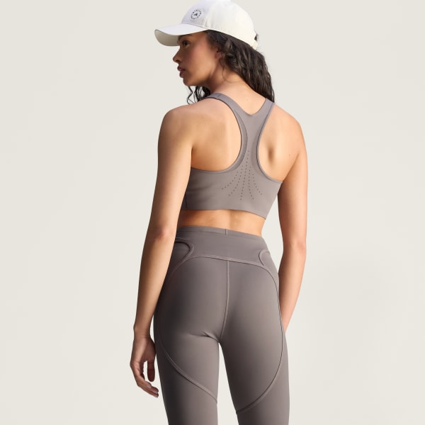 Brown adidas By Stella McCartney Power Impact Training Bra Medium Support