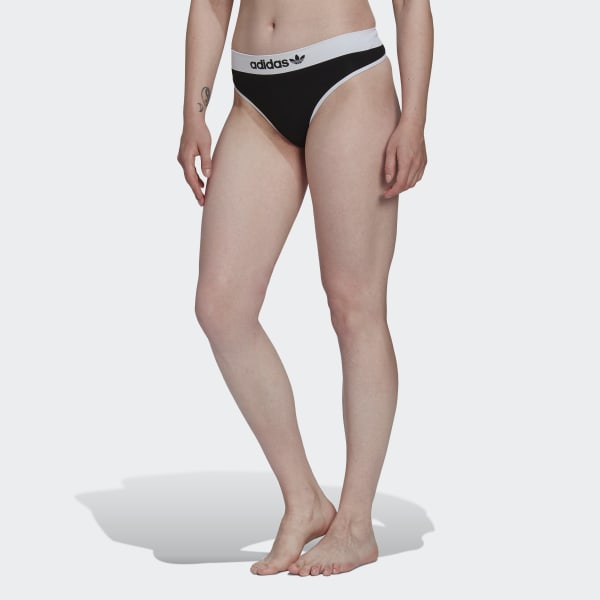 Noir String en coton Modern Flex (Lot de 2) HPO18