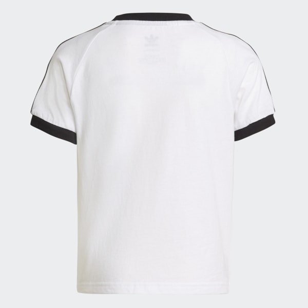 Hvit Adicolor 3-Stripes T-skjorte P6855