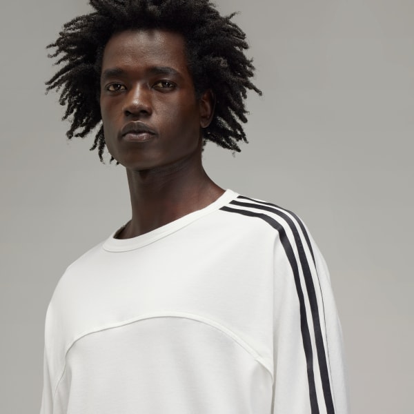 adidas Y-3 3-Stripes Long Sleeve Tee - White | adidas Finland