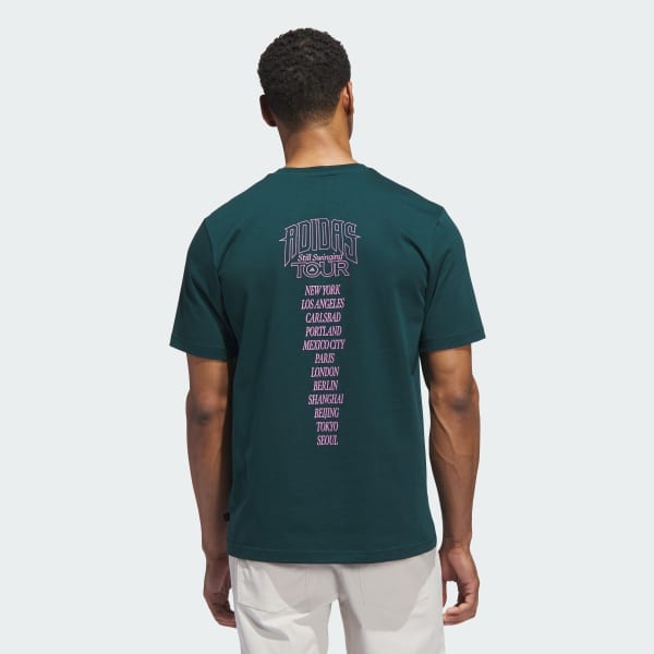 Hijau T-shirt Grafis Golf Tour