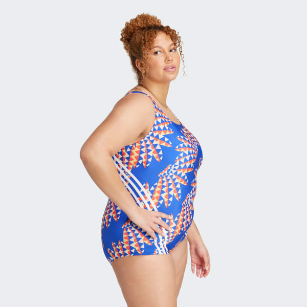 Blue FARM Rio 3-Stripes CLX Swimsuit (Plus Size)