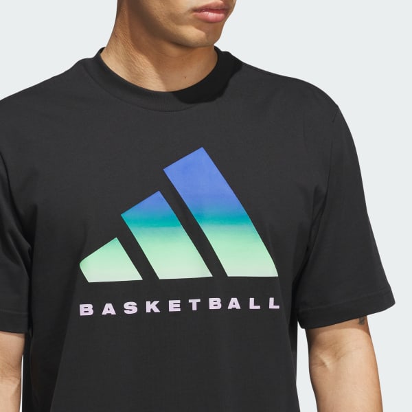 adidas Basketball Graphic Tee - Black | Free Shipping with