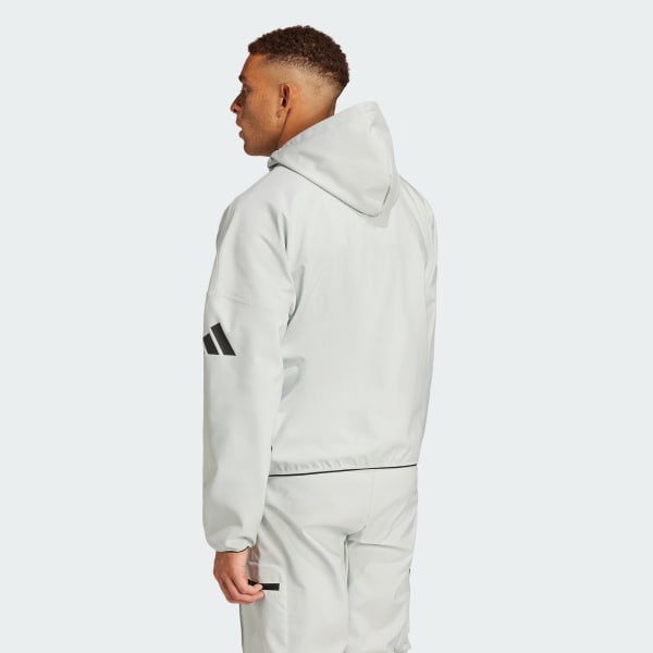 Grigio Felpa con cappuccio City Escape Premium Full-Zip