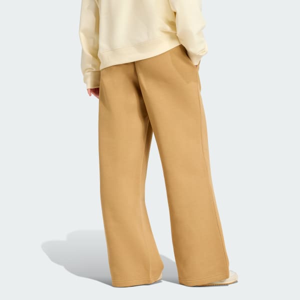 Beige ESSENTIALS Hose, weites Bein