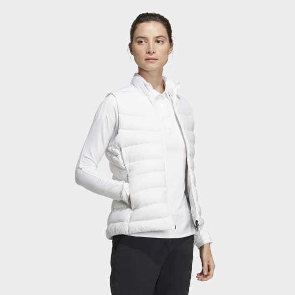 Blanc Doudoune sans manches P6427