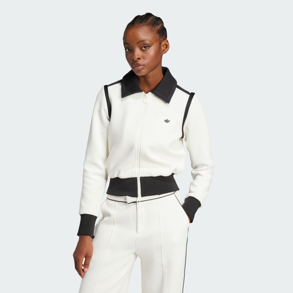 Veste de survêtement à col Originals Premium Blanc adidas