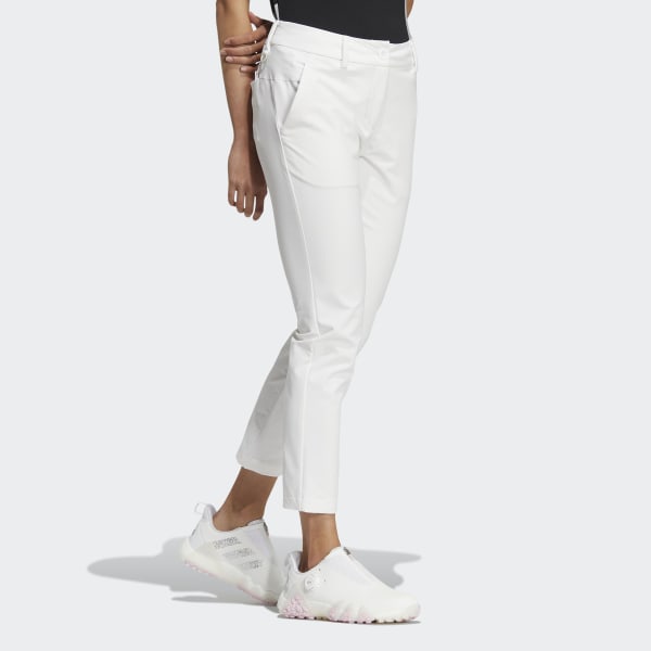 White 3-Bar Jogger Pants