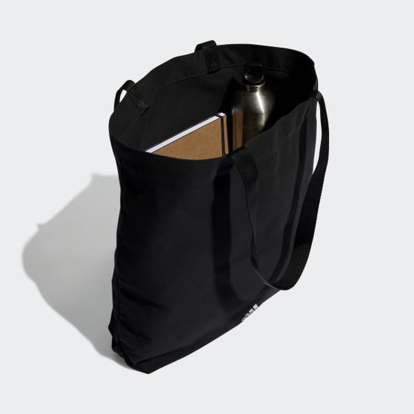 Black Back to School Canvas Shopper Bag