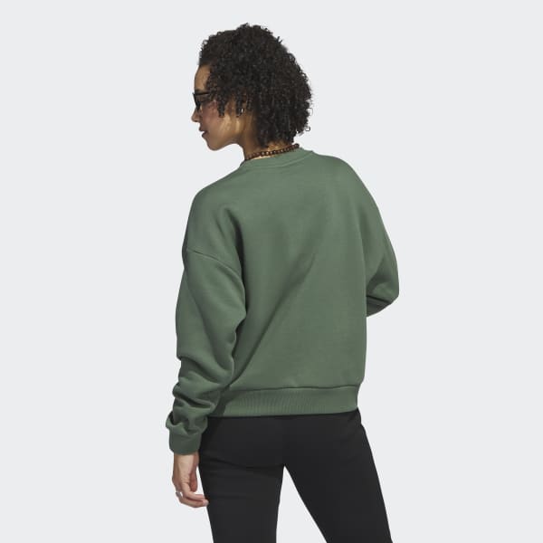 EMS Eastern Mountain Sports Sweater Womens Medium Green 1/4￼ zip Fleece N41