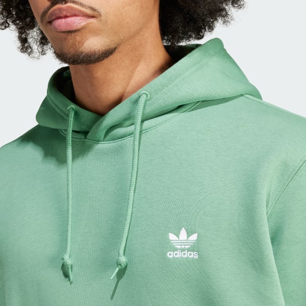 Adidas mens green hoodie discount
