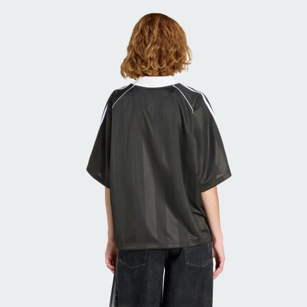 Black 3 STRIPES JAQUARD TEE