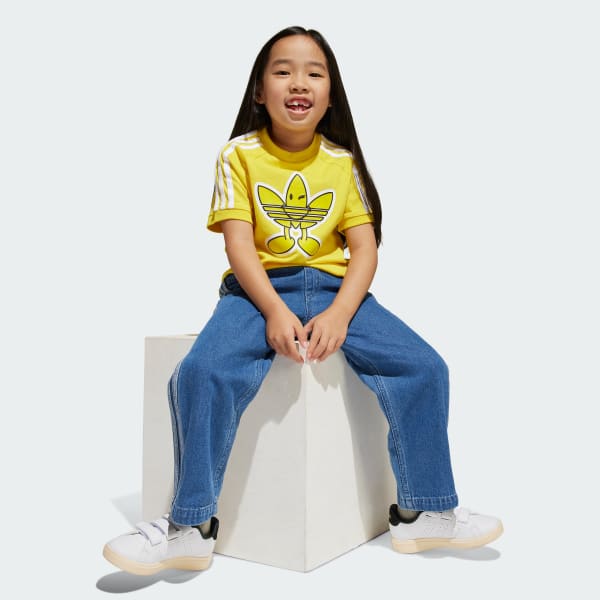 Amarillo Polera adidas Originals x Smiley World Infantil
