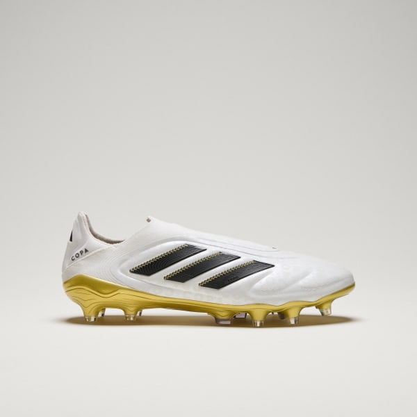 สีขาว รองเท้าฟุตบอลสำหรับพื้นสนามหญ้า Copa Pure 3 Elite แบบไร้เชือก