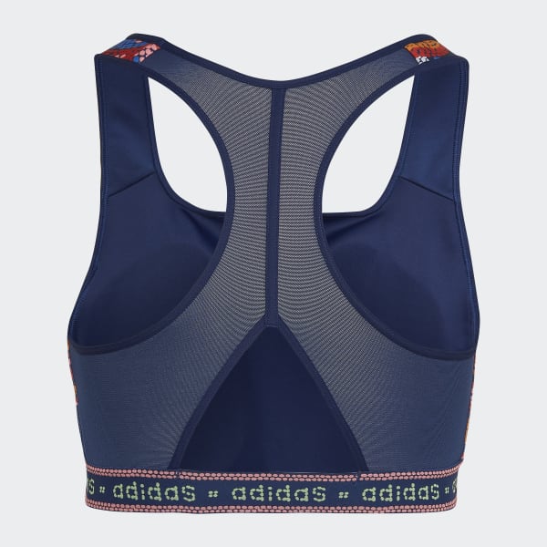 Azul Top Deportivo de Soporte Medio adidas x FARM